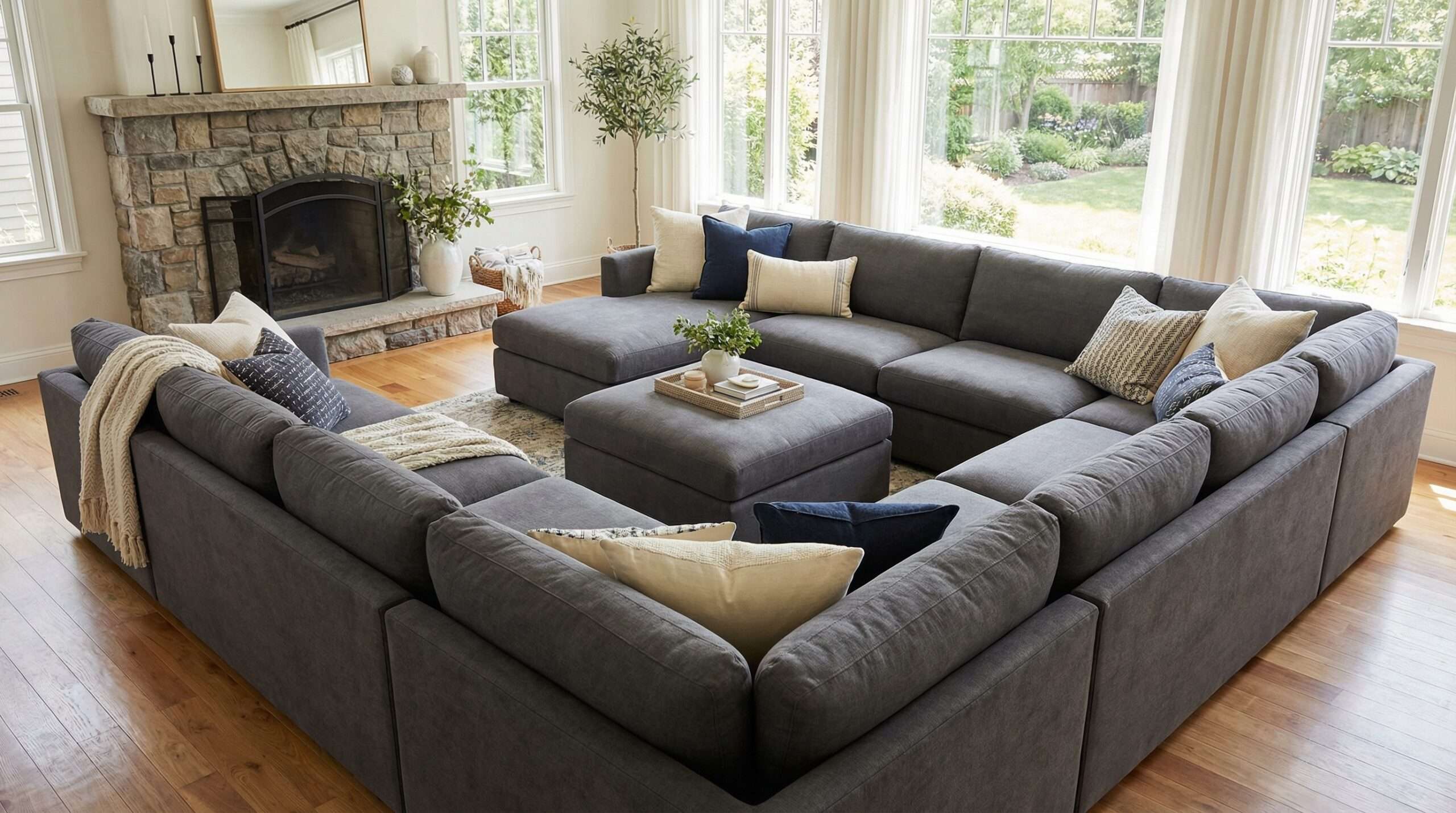 Nettoyage canapé très grand format