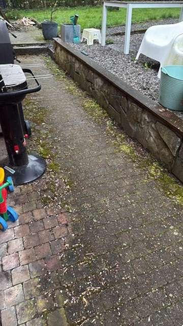 Dalle béton après nettoyage