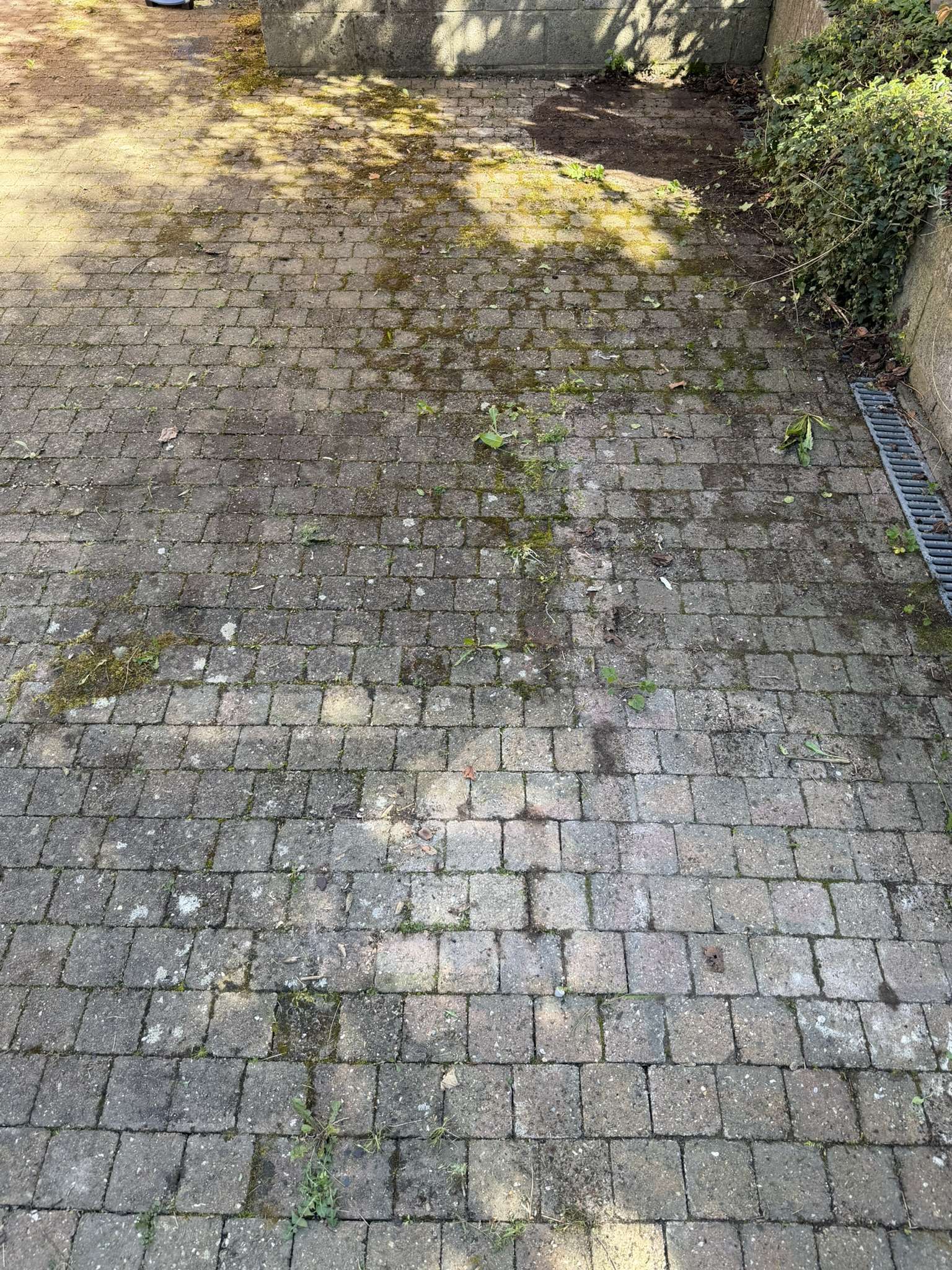 Terrasse carrelage après nettoyage